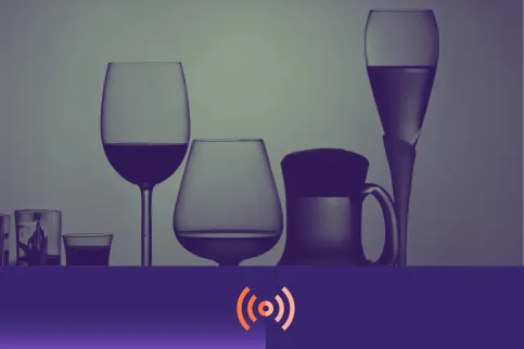 A variety of glasses containing different alcohol
