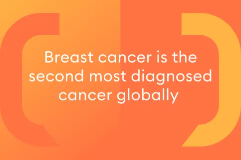 Breast cancer awareness social media card