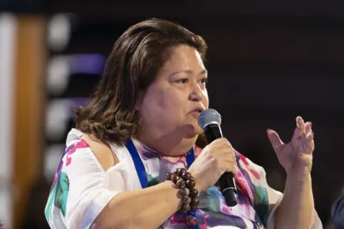Carmen Auste, CEO of the Cancer Warriors Foundation Philippines at UICC's World Cancer Leaders' Summit 2019